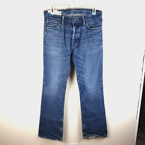 Abercrombie & Fitch Baxter Low Rise Slim Boot Jeans Men’s Sz 32x32 Button Fly