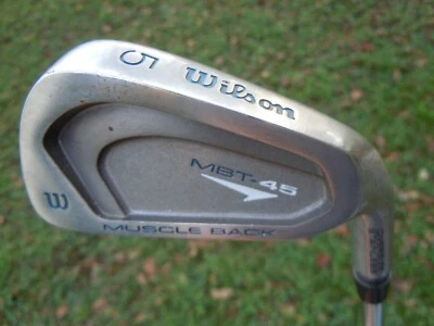 Wilson Muscle Back MBT-45 Oversize Stainless Single 5 Iron Steel Shaft Golf Club - Image 1 of 4