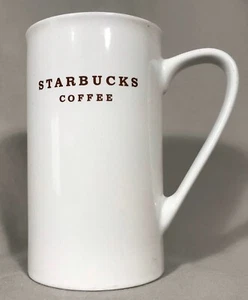 Starbucks Coffee 2003 Blanco y Marrón 5" Taza/Taza Café/Té/Cacao/Latte Usado en Excelente Condición - Imagen 1 de 5