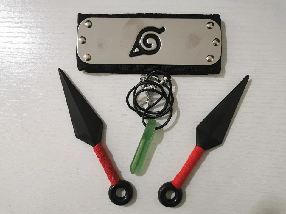 Cosplay Anime Für Naruto Stirnband Halskette Waffe Headband Necklace Weapon  - Bild 1 von 1