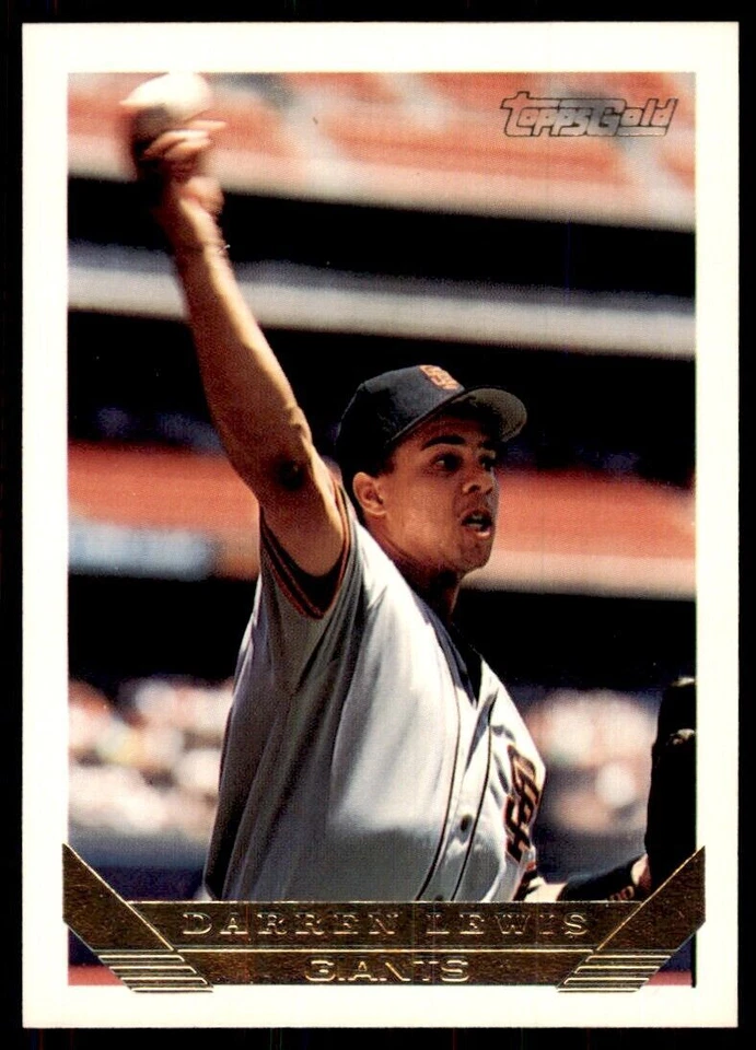 1993 Topps. Gold Darren Lewis C Baseball Cards #176 - Image 1 of 2