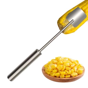 Corn Stripping Tool Thresher Remover Long Handle Stainless Steel Cutter Home ULf - Picture 1 of 10