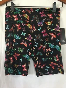 New No Boundaries Juniors Women's Biker Shorts with pocket Butterfly Black U Pic - Picture 1 of 4