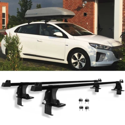 54" Top Roof Racks Cross Bar Luggage Kayak Cargo Carrier For Hyundai Ioniq Bare Foto 1 de 4