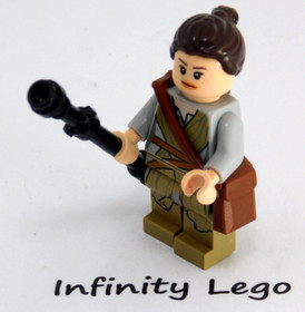 LEGO Star Wars Rey Tied Robe Minifigure Rey's Speeder Episode VII (75099)