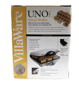 Villaware Circus Waffle Maker 20110 Waffler Belgian Elephant Lion Tent Clown New - Picture 1 of 4