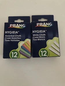 Dixon Ticonderoga Prang Hygieia Chalk (12Ct Box White, 12Ct Box Assorted Colour) - Imagen 1 de 5