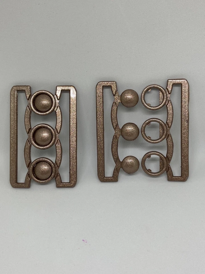 Mujer Color Bronce y Beige, Plástico, Italia, Hebilla Cinturón Foto 1 de 1