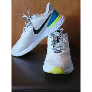 Men's Nike Revolution 5 EXT Summit White Blue Fury Sneakers - Sz: 11 - Picture 1 of 8