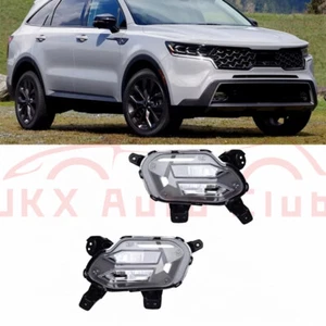 For Kia Sorento 2021 2022 x Pair Front Bumper LED DRL Daytime Lamps Fog Lights - Picture 1 of 9