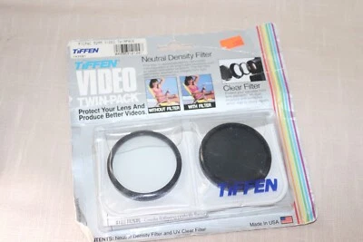 New Vtg Sealed 2Piece TIFFEN 52mm Neutral Density ND0.6 & CLEAR Filter SET USA - Image 1 of 4