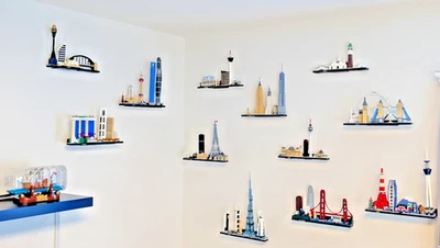 Soporte de pared para los horizontes de arquitectura Lego - Nuevo - Hecho en EE. UU. Foto 1 de 4
