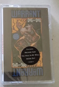Warrant, Dog eat Dog NOS SEALED CASSETTE 1992 with hype sticker - Picture 1 of 3