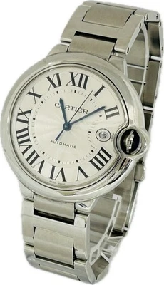 Cartier Ballon Bleu W69012Z4 LM Silver Dial Automatic Mens Watch Excellent A3872 - Image 1 of 4