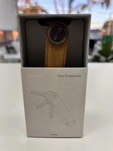 OrbitBit Key Organizer Holds up to 7 Keys (Crazy Horse Leather Chestnut) NEW - Picture 1 of 9