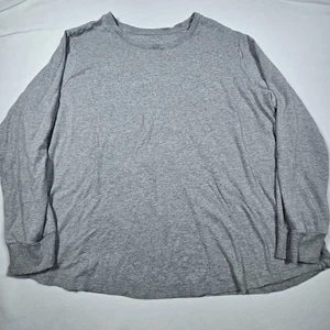 Terra & Sky Damen Oberteil Langarm Gr. 3X grau Pullover Rundhals Shirt - Bild 1 von 8
