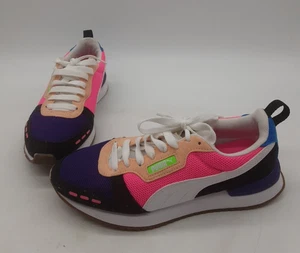 Puma R78 Womens Trainers Purple Pink Running Gum Shoes Sneakers UK 7 - Picture 1 of 7