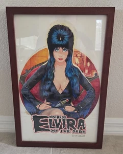 2013 Ben von Strawn Original handgezeichnete Elvira Herrin gerahmte Kunst 12" x 18" - Bild 1 von 5