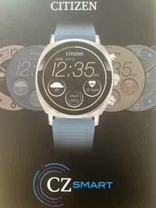 Citizen CZ Smart Touchscreen Blue Silicone Smart Watch 41MM MX1000-01X - Photo 1 sur 2