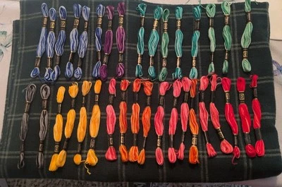 Designs for the Needle Embroidery Floss Cotton 35 Skeins Mixed Colors  - Image 1 of 4