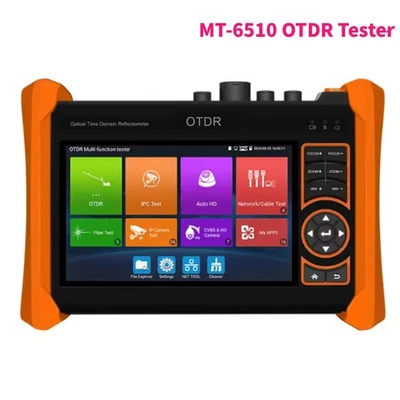 MT-6510 5.4 Inch ADH/TVI/CVI camera OTDR Tester OPM VFL Fiber Cable 26dB/28dB - Image 1 of 4
