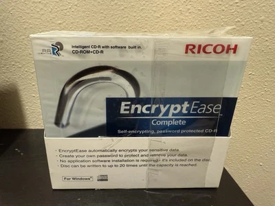 RICOH EncryptEase Intelligent CD-ROM+CD-R Security Software New Sealed 5pcs NOS - Image 1 of 4
