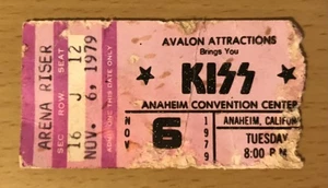 1979 KISS DYNASTY TOUR ANAHEIM CONCERT TICKET STUB DESTROYER STRUTTER LOVE GUN - Picture 1 of 2