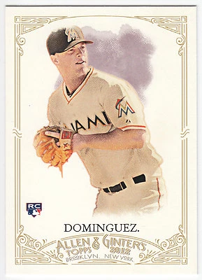 2012 Topps Allen and Ginter, SHORT PRINT, ROOKIE, #344, Matt Dominguez , INV191 - Image 1 of 2