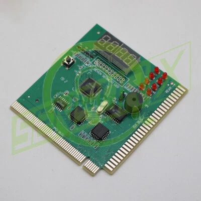 4-Digit Card Analyzer Diagnostic Motherboard POST Tester Computer PC PCI ISA ~1X - Image 1 of 4