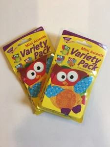 Owl Stars! Mini Accents Variety Pack 6 Designs 72 Pieces Total-2 Packs T-10880 - Picture 1 of 2