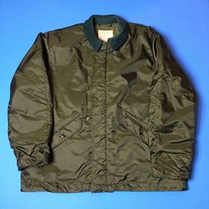 VTG US NAVY Military Extreme Cold Weather Impermeable Deck Jacket in XL - Picture 1 of 10