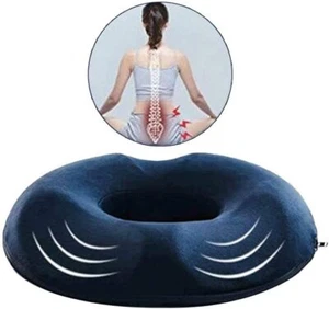 Donut Pillow Seat Cushion Orthopedic Design Memory Foam Tailbone Cushion Large - Picture 1 of 8