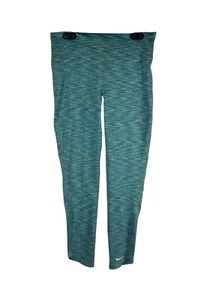 Nike One Girls High-Rise Full-Length Leggings Size Large Blue/Green Dri-Fit NEW - Picture 1 of 12