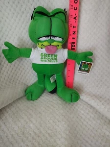 Nanco Green Around The Gills 8" Garfield Stuffed Animal - Picture 1 of 2