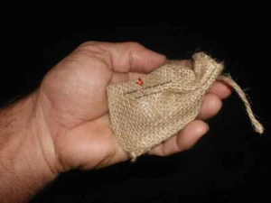2.25" X 3.5" Quality Burlap Bags W/ drawstring (1 thru 200) Craft Zellajake - Picture 1 of 11
