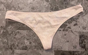 NWT VICTORIA'S SECRET XS PINK FLORAL SMOOTH STRAPPY BACK RARE V STRING PANTIES - Picture 1 of 4