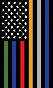 6 Farben Linie 12" x 18" Garten Flagge bestickt - Bild 1 von 1