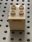 LEGO CONTAINER BOX 2x2x2 WHITE WITH WHITE DOOR X 1 / PN 4345 4346 VINTAGE 
