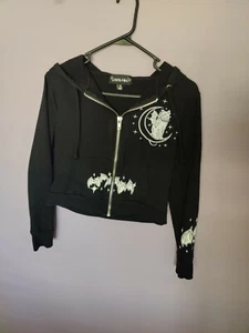Bambole Kill Medium M Felpa con Felpa Pipistrelli Gatto Luna Nero Tagliato Ragazza Ritratto - Foto 1 di 7