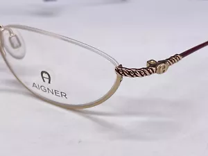 Aigner Brille Damen Lesebrille Oval Halbrand Gold A 1011 - Bild 1 von 10