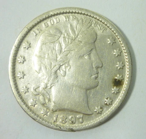 1897 Barber Silver Quarter Cover