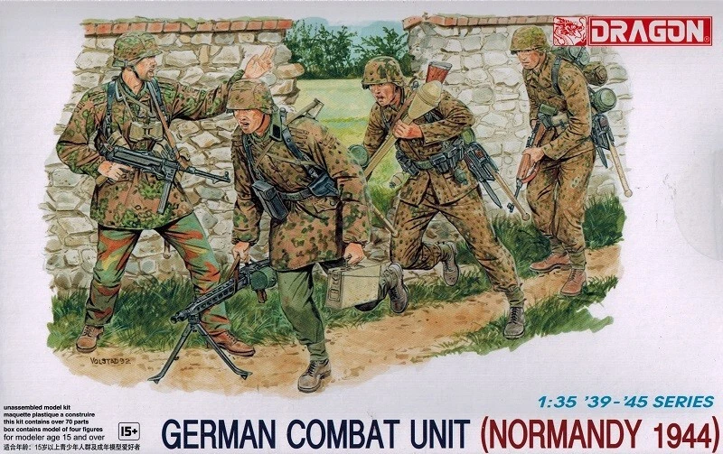 Dragon 1 35 German Combat Group SS (Normandy 44) Neu/OVP 6003