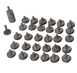 Lot of 32 Metal Sample SEM Specimen Stubs Electron Microscope Scan Accessories - Picture 1 of 6