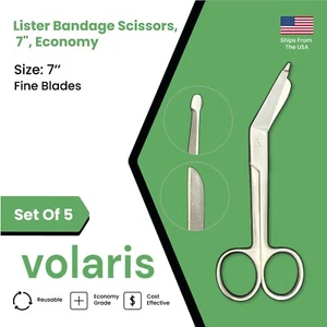 5er Set Lister Verbandschere, 7", Economy - Bild 1 von 8