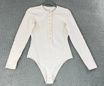 Body Reformation Nisa para mujer blanco mediano manga larga cuello redondo tejido Foto 1 de 4