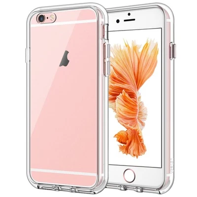 Funda JETech para iPhone 6 y iPhone 6s, no amarillenta a prueba de golpes (transparente) paquete de 2 Foto 1 de 4