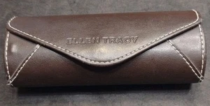 Ellen Tracy Glasses Case Brown Just The Case / Case Only Pre Owned Carrying Rare - Picture 1 of 7