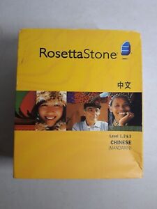 Rosetta Stone Chinese Mandarin Levels 1,2,3 1-3pre owned Vg