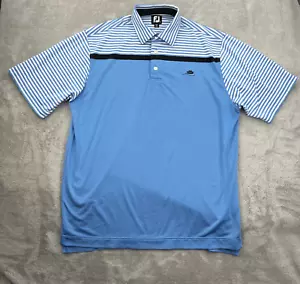 Footjoy Poloshirt Herren Large Blau Kurzarm Golf Stretch Performance Active - Bild 1 von 23