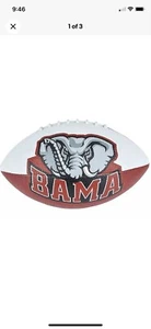 "Fútbol americano de fútbol americano Alabama Crimson Tide 10"" tamaño regulación - logotipo de elefante grande Al - Imagen 1 de 3